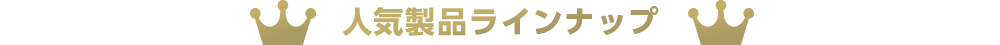 人気製品ラインナップ